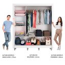 Ver imagem 5 de Guarda Roupa Casal Madesa Mônaco 3 Portas de Correr com Espelhos com Pés
