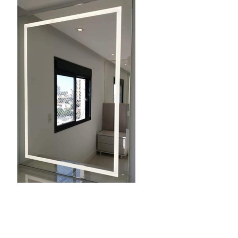 Espelho com Luz de Led 90x50 Branco Quente
