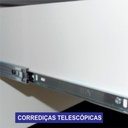 Ver imagem 4 de Guarda Roupa Solteiro Milano 2 Portas de Correr 3 Gavetas MDF com Espelho Branco