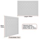 Ver imagem 2 de Cabeceira para Cama Box Queen 184cm Phili Linho Bege - Sallar Home