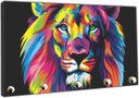 Ver imagem 2 de Porta Chaves Leão Abstrato Animais Cozinha Salas Decorações Chaveiros