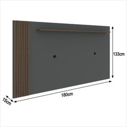 Rack com Painel Ripado para Tv até 70 Polegadas 2 Gavetas Grécia 180cm - 3