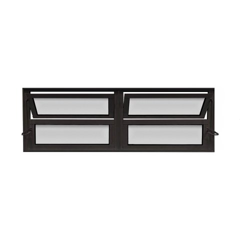 Vitro Basculante 2 Seções Preto 40x120 Linha 25 Jade