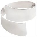 Ver imagem 1 de Argolas 4 (Quatro) para Guardanapo Bracelete - Prateado