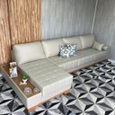 Ver imagem 1 de Sofá Rovere Retrátil 3 Módulos com Chaise Longue Direita* 3,75m D'confort Design Suede Marrom 77
