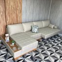 Ver imagem 5 de Sofá Rovere Retrátil 3 Módulos com Chaise Longue Direita* 3,75m D'confort Design Suede Marrom 77