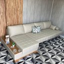 Ver imagem 3 de Sofá Rovere Retrátil 3 Módulos com Chaise Longue Direita* 3,75m D'confort Design Suede Marrom 77