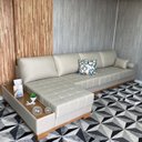 Ver imagem 6 de Sofá Rovere Retrátil 3 Módulos com Chaise Longue Direita* 3,75m D'confort Design Suede Marrom 77