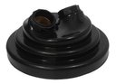 Ver imagem 1 de Kit Utron 12 Plafon Duplo Simples 17cm X 7cm P/ 2 Lâmpadas - Preto