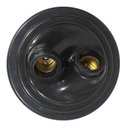 Ver imagem 2 de Kit Utron 12 Plafon Duplo Simples 17cm X 7cm P/ 2 Lâmpadas - Preto