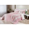 Kit Colcha King Size Rosa Clara 200 Fios 100% Algodão + Jogo de Cama - 9 Peças - 4