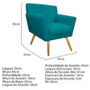 Ver imagem 5 de Kit Diva Recamier Vanessa 160cm Lado Direito e 02 Poltronas Laura Suede - Doce Sonho Móveis RECAMIER