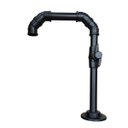 Ver imagem 2 de Torneira Design Industrial Básica Longa Preta Registro PVC Esfera 1/2" - Madareli