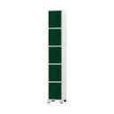 Ver imagem 1 de Armário Roupeiro de Aço 5 Portas para Vestiário Academia Verde Escuro com Chave