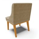Ver imagem 5 de Kit 10 Cadeiras de Jantar Liz Suede Marrom Rato Base Fixa Madeira Castanho - D’Rossi