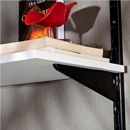 Suporte Duplo 32Cm Para Trilho Cremalheira Prateleira 6 Uni - 5