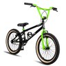 Bicicleta Aro 20 BMX Pedivela Monobloco em Aço Drop P03 Preto e Verde - D'Rossi DRossi - 6