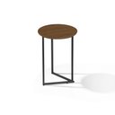 Ver imagem 3 de Mesa Lateral Decorativa Jade Pé de Metal Estilo Industrial