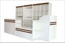Ver imagem 2 de Estante 100% MDF Modelo Colmeia 128x204x40 cm Comac - Branco/Teka