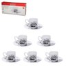 Jogo de xicara para café com pires de porcelana - 2