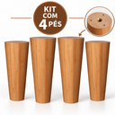 Ver imagem 4 de Kit 4 Pés de Madeira para Móveis Modelo Pino Vários Tamanhos - 40cm