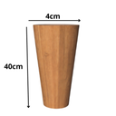 Ver imagem 3 de Kit 4 Pés de Madeira para Móveis Modelo Pino Vários Tamanhos - 40cm