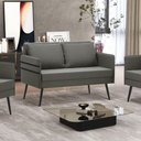 Ver mais imagens de Namoradeira 02 Lugares Mari Suede de Ferro Grafite
