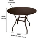Ver imagem 3 de Mesa para Jardim com Tampo Ripado em Alumínio