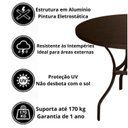 Ver imagem 4 de Mesa para Jardim com Tampo Ripado em Alumínio