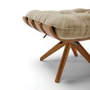 Ver imagem 6 de Kit 02 Puffs Giratório Costela Suede Base Madeira MA30 - D’Rossi Marrom Rato