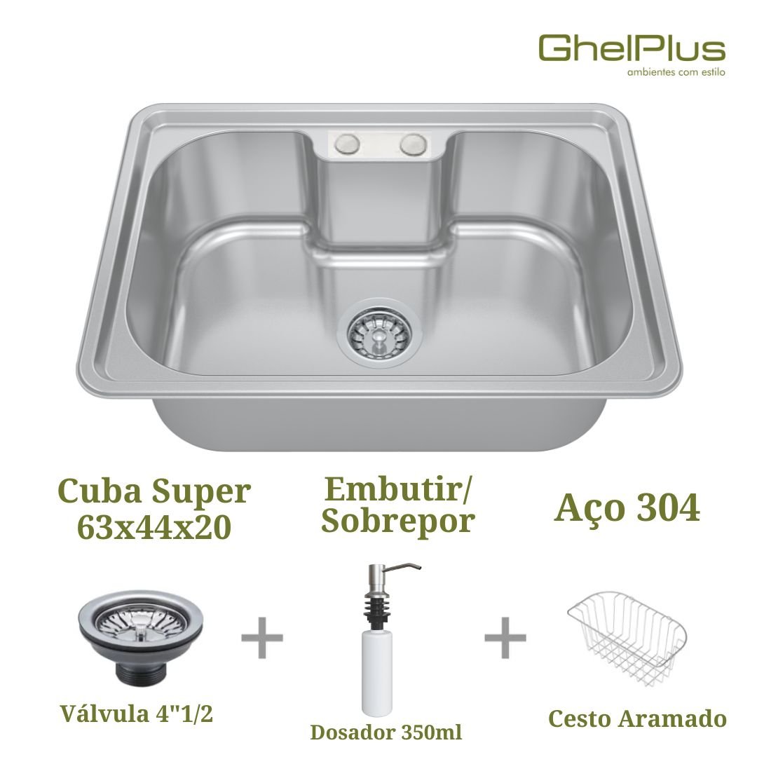 Cuba Ghelplus Super 63x44x20 com Acessórios - 4