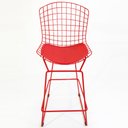 Ver imagem 2 de Kit 3 Banquetas BERTOIA vermelha altura 70cm - Direto de Fábrica