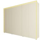 Ver imagem 4 de Guarda Roupa Lumina 6 Portas LED 100% MDF Off White - Gelius