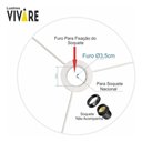 Ver imagem 7 de Cúpula Abajur e Luminária Cilíndrica Vivare Cp-7017 Ø40x21cm - Bocal Nacional Café
