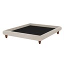 Ver imagem 6 de Cama Casal Japonesa 156cm Pés Madeira Haru Linho Off White - Sallar Home