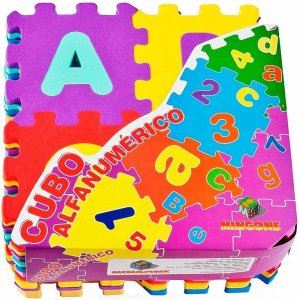 Tapete Cubo Alfanumerico 40 Pecas Imperdivel