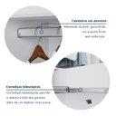 Ver imagem 5 de Guarda-Roupa Casal 100% MDF 5 Portas 8 Gavetas Bari Branco