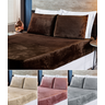 Lençol pra cama casal 3 peças inverno188cm x 138cm toque macio e quentinho - 2