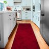 Tapete Passadeira Shaggy Pelo Alto Felpudo 50x200cm Casa Dona Vermelho - 1