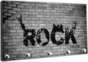 Ver imagem 2 de Porta Chaves Banda Rock Bar Pub Salas Decorações Organizador Chaveiros