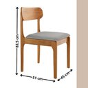 Ver imagem 2 de Conjunto com 2 Cadeiras de Jantar Star Moderna Mobília