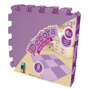 Tapete Eva Linha Decora - Lilas E Rosa