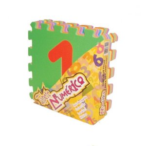Tapete De Atividades - 30x30 Cm - Numerico - 10 Placas