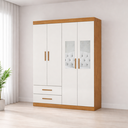Ver imagem 1 de Guarda Roupa 4 Portas 2 Espelhos Centrais Allure -grand Line