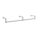 Ver imagem 1 de Arara De Parede Para Loja Modelo em L Premium Leve Comac - 8 Tamanhos Branco 150 cm