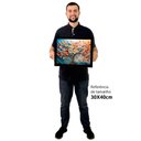 Ver imagem 2 de Quadro Decorativo Floral Luxo Primavera Colorida em Moldura Caixa Tacolado Moldura Caixa 3cm Madeira