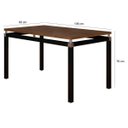 Ver imagem 4 de Conjunto Mesa de Jantar Tubular com 6 Cadeiras Malva Tampo Bp 136cm Nature 151 Sf Preto/cedro - Move