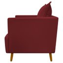Ver imagem 4 de Poltrona Decorativa para Sala Recepção Escritório Consultório Reforçada Eliza Tecido Suede