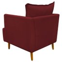 Ver imagem 5 de Poltrona Decorativa para Sala Recepção Escritório Consultório Reforçada Eliza Tecido Suede