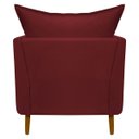 Ver imagem 6 de Poltrona Decorativa para Sala Recepção Escritório Consultório Reforçada Eliza Tecido Suede